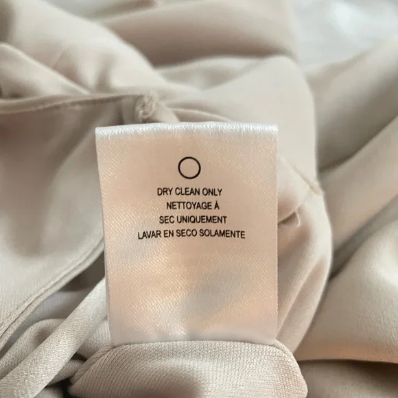 Beautiful Champagne Satin Dress - BHLDN Tansy Satin Charmeuse Maxi Dress, Size 0 - Picture 6 of 6